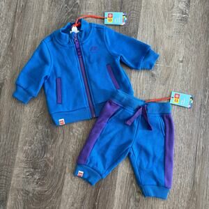 NWT Lego x Target Baby Track Jacket and Jogger Set in Blue Purple Size: Newborn